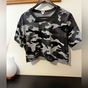 Garage Camo Cropped Tee